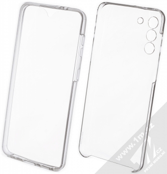 1Mcz 360 Full Cover sada ochranných krytů pro Samsung Galaxy S21 Plus průhledná (transparent)