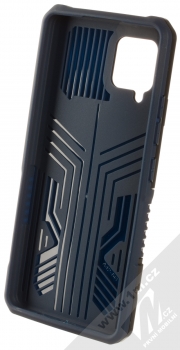 1Mcz Armor Clip-On odolný ochranný kryt s kovovým klipem pro Samsung Galaxy A42 5G tmavě modrá černá (dark blue black) zepředu