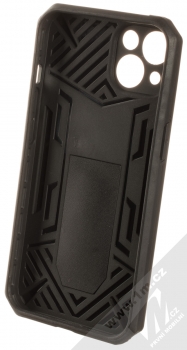 1Mcz Armor Stand odolný ochranný kryt se stojánkem pro Apple iPhone 13 černá (black) zepředu
