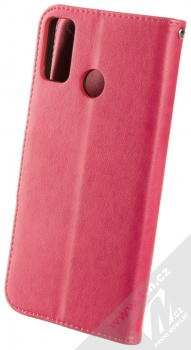 1Mcz Bridges Roj motýlů 1 Book flipové pouzdro pro Honor 9X Lite, Honor 8X sytě růžová (hot pink) zezadu