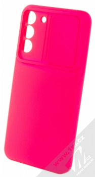 1Mcz CamShield Soft ochranný kryt pro Samsung Galaxy S22 Plus 5G sytě růžová (hot pink) otevřené