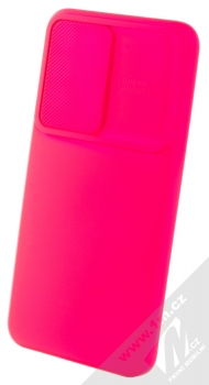 1Mcz CamShield Soft ochranný kryt pro Samsung Galaxy S22 Plus 5G sytě růžová (hot pink)