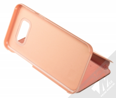 1Mcz Clear View flipové pouzdro pro Samsung Galaxy S8 Plus růžová (pink) stojánek