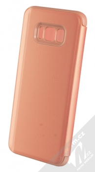 1Mcz Clear View flipové pouzdro pro Samsung Galaxy S8 Plus růžová (pink) zezadu