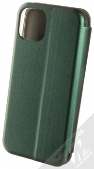 1Mcz Elegance Book flipové pouzdro pro Apple iPhone 13 tmavě zelená (dark green) zezadu