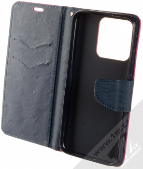 1Mcz Fancy Book flipové pouzdro pro Xiaomi Redmi 10A růžová modrá (pink blue) otevřené