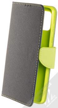 1Mcz Fancy Book flipové pouzdro pro Samsung Galaxy A31 modrá limetkově zelená (blue lime)