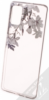 1Mcz Floral TPU Jasmín ochranný kryt pro Samsung Galaxy A71 průhledná (transparent)