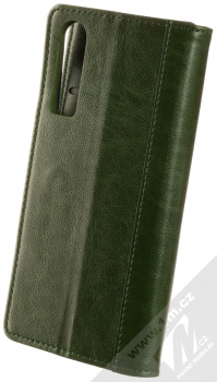 1Mcz Grain Hoof Book flipové pouzdro pro Huawei P30 mořské řasy zelená (seaweed green) zezadu