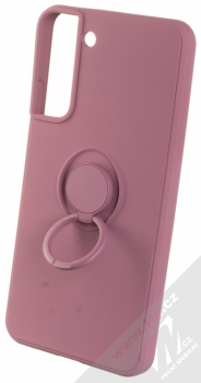 1Mcz Grip Ring B-Skinny ochranný kryt s držákem na prst pro Samsung Galaxy S22 Plus 5G purpurová (purple) držák