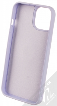 1Mcz Grip Ring ochranný kryt s držákem na prst pro Apple iPhone 14 šeříkově fialová (lilac) zepředu