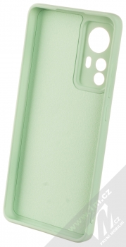 1Mcz Grip Ring Skinny ochranný kryt s držákem na prst pro Xiaomi 12, Xiaomi 12X mátově zelená (mint green) zepředu