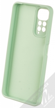 1Mcz Grip Ring Skinny ochranný kryt s držákem na prst pro Xiaomi Redmi Note 11 (Global version), Redmi Note 11S (Global version) mátově zelená (mint green) zepředu