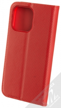 1Mcz Magnet Book Color flipové pouzdro pro Apple iPhone 13 Pro červená (red) zezadu