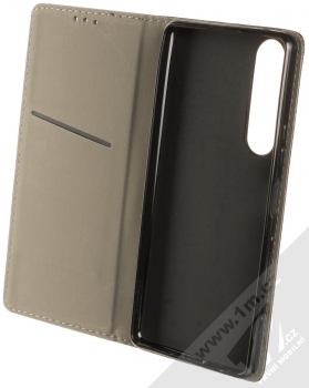 1Mcz Magnet Book Color flipové pouzdro pro Sony Xperia 1 III černá (black) otevřené