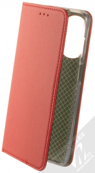 1Mcz Magnet Book flipové pouzdro pro Motorola Moto G52 červená (red)