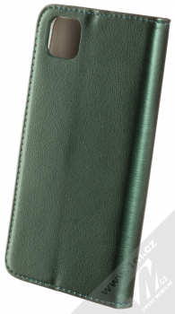 1Mcz Magnetic Book flipové pouzdro pro Huawei Y5p, Honor 9S tmavě zelená (dark green) zezadu