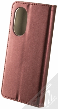 1Mcz Magnetic Book flipové pouzdro pro Huawei Nova 9 SE, Honor 50 SE tmavě červená (dark red) zezadu