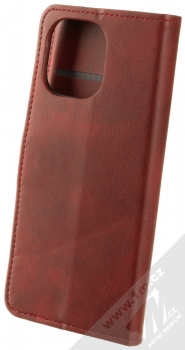 1Mcz Marten Book flipové pouzdro pro Xiaomi Mi 11 tmavě červená (dark red) zezadu