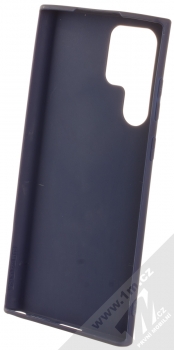 1Mcz Matt TPU ochranný silikonový kryt pro Samsung Galaxy S22 Ultra tmavě modrá (dark blue) zepředu