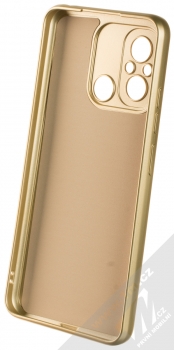 1Mcz Metallic TPU ochranný kryt pro Xiaomi Redmi 12C, Poco C55 zlatá (gold) zepředu