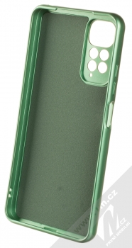 1Mcz Metallic TPU ochranný kryt pro Xiaomi Redmi Note 11 (Global version), Redmi Note 11S (Global version) zelená (green) zepředu