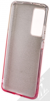 1Mcz Shining Duo TPU třpytivý ochranný kryt pro Xiaomi 12, Xiaomi 12X stříbrná růžová (silver pink) zepředu