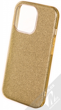 1Mcz Shining TPU třpytivý ochranný kryt pro Apple iPhone 13 Pro zlatá (gold)