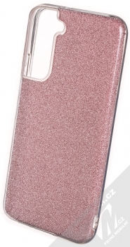 1Mcz Shining TPU třpytivý ochranný kryt pro Samsung Galaxy S22 Plus 5G růžová (pink)