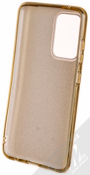 1Mcz Shining TPU třpytivý ochranný kryt pro Samsung Galaxy A52, Galaxy A52 5G zlatá (gold) zepředu