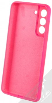 1Mcz Silicone Skinny ochranný kryt pro Samsung Galaxy S21 FE sytě růžová (hot pink) zepředu