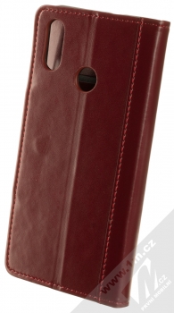 1Mcz Smooth Hoof Book flipové pouzdro pro Honor 10 Lite burgundská červená (burgundy red) zezadu