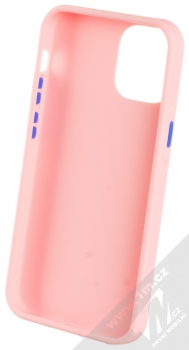 1Mcz Solid TPU ochranný kryt pro Apple iPhone 12 mini světle růžová (light pink) zepředu