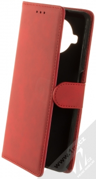 1Mcz Velvety Marten Book flipové pouzdro pro Xiaomi Mi 10T Lite 5G červená (red)