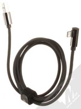 Baseus Legend Elbow Cable zalomený opletený USB kabel s Apple Lightning konektorem (CALCS-01) černá (black) komplet