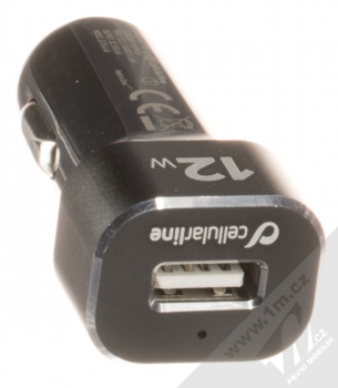 CellularLine Extreme Car Charger Kit 12W nabíječka do auta s USB výstupem a odolný USB kabel s Apple Lightning konektorem (certifikace MFi) černá (black) nabíječka USB výstup