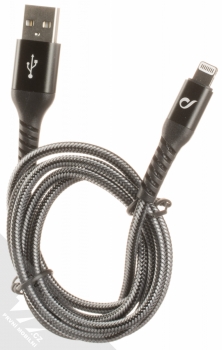 CellularLine Extreme Car Charger Kit 12W nabíječka do auta s USB výstupem a odolný USB kabel s Apple Lightning konektorem (certifikace MFi) černá (black) USB kabel komplet