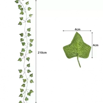 1Mcz Umělý břečťan závěsný drobnolistý 12,6m zelená (green)