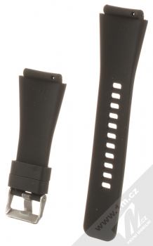 Devia Deluxe Sport Band Straight silikonový pásek na zápěstí s univerzální osičkou 22mm černá (black) zezadu