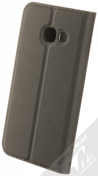 Dux Ducis Skin Pro flipové pouzdro pro Samsung Galaxy A3 (2017) tmavě šedá (dark gray) zezadu