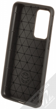 Forcell Carbon ochranný kryt pro Huawei P40 černá (black) zepředu