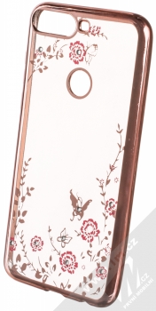 Forcell Diamond TPU ochranný kryt pro Huawei Y7 Prime (2018), Honor 7C růžově zlatá (rose gold)