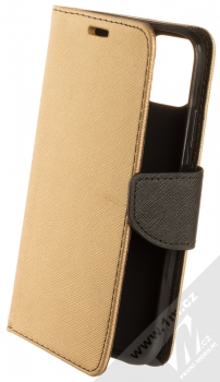 Forcell Fancy Book flipové pouzdro pro Apple iPhone 11 zlatá černá (gold black)