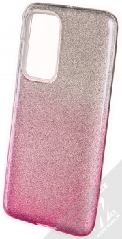 Forcell Shining Duo třpytivý ochranný kryt pro Huawei P40 stříbrná růžová (silver pink)