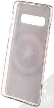 Marvel Kapitán Amerika 019 TPU ochranný silikonový kryt s motivem pro Samsung Galaxy S10 šedá (gray) zepředu