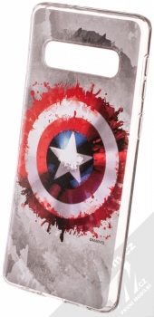 Marvel Kapitán Amerika 019 TPU ochranný silikonový kryt s motivem pro Samsung Galaxy S10 šedá (gray)