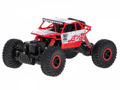 1Mcz HB-P1801 RC Rock Crawler 1:18 4WD 2.4GHz červená bílá (red white)