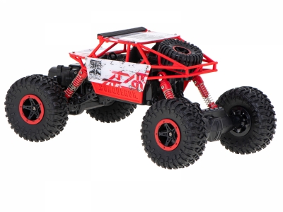 1Mcz HB-P1801 RC Rock Crawler 1:18 4WD 2.4GHz červená bílá (red white)