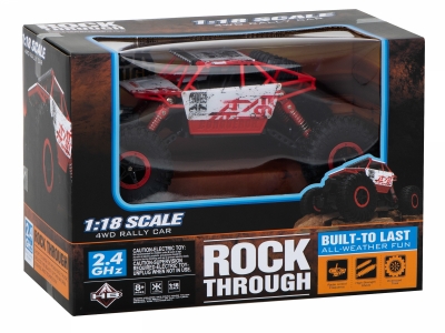 1Mcz HB-P1801 RC Rock Crawler 1:18 4WD 2.4GHz červená bílá (red white)