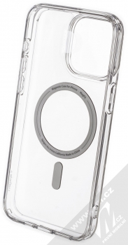 Spigen Ultra Hybrid Mag MagSafe odolný ochranný kryt pro Apple iPhone 15 Pro Max průhledná (transparent) zepředu